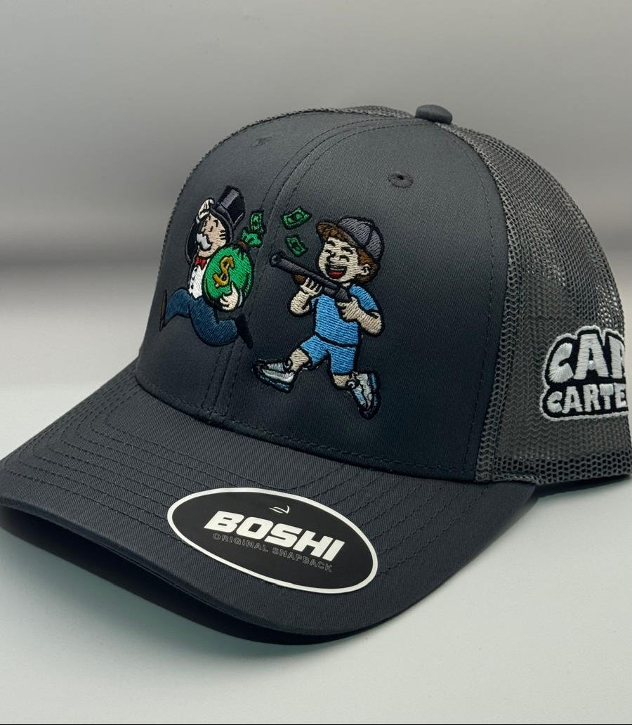 Cap Cartel Bank Robber Cap - Grey